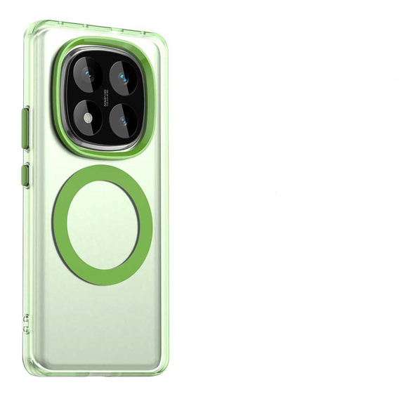 Pouzdro pro Xiaomi Redmi Note 14 Pro 5G / Poco X7 5G, Fusion Hybrid, pro MagSafe, zelené