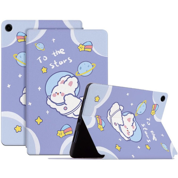 Flipové pouzdro pro Samsung Galaxy Tab A9+, space rabbit