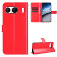 Klopové pouzdro pro OnePlus Nord 4, Crazy Horse Wallet, červené