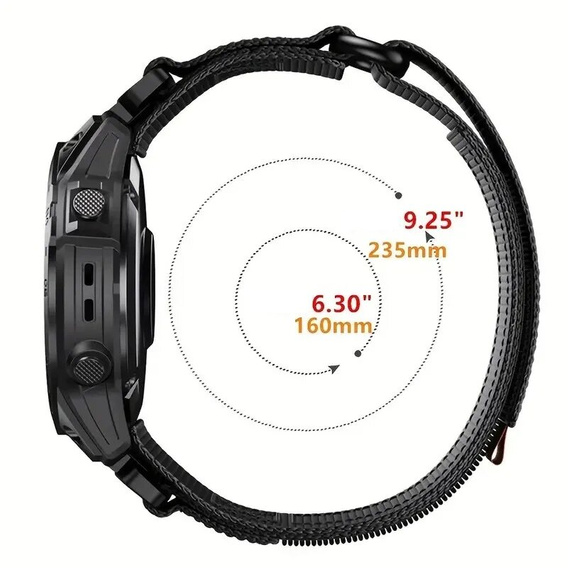 Nylonový řemínek Quickfit pro Garmin Fenix 5/6/6 PRO/7 Forerunner 965/955/945