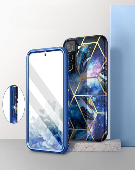 Pouzdro pro Samsung Galaxy S22, Suritch Full Body Cosmos, modré