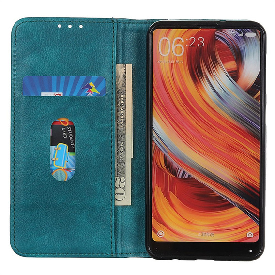 Flipové pouzdro pro Xiaomi 15 Ultra, Split Leather, zelené
