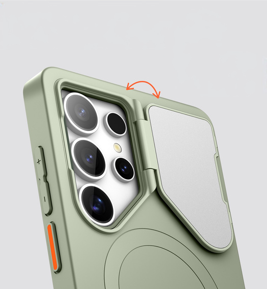 Pouzdro pro Samsung Galaxy S25 Ultra, Suritch Shockproof, pro MagSafe, zelené