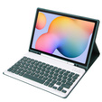 Pouzdro + klávesnice Samsung Galaxy Tab S6 Lite P610/P615 / S6 Lite 2022 10.4, Pen Slot, zelené