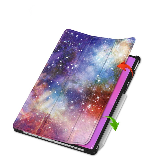 Pouzdro pro Lenovo Yoga Tab Plus, Smartcase, galaxy