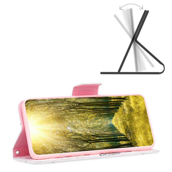 Klopové pouzdro pro Xiaomi Redmi Note 13 5G, Wallet, Butterflies & Flowers bílé