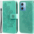 Klopové pouzdro pro Xiaomi Redmi Note 12 5G / POCO X5 5G, Mandala Flower, zelené