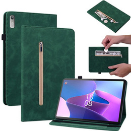 Pouzdro pro Lenovo Tab P11 Gen 2, Wallet Pen Slot, zelené