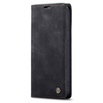 Pouzdro CASEME pro iPhone 14 Pro, Leather Wallet Case, černé