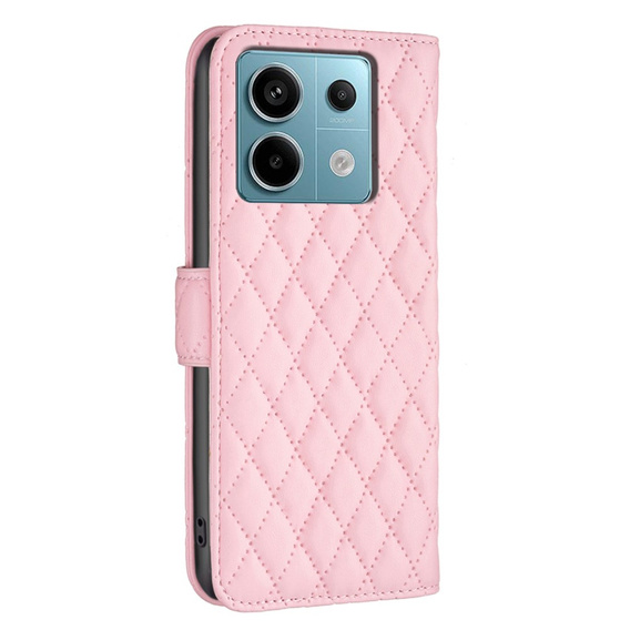 Klopové pouzdro pro Xiaomi Redmi Note 13 Pro 5G, Wallet, BINFEN COLOR, růžové