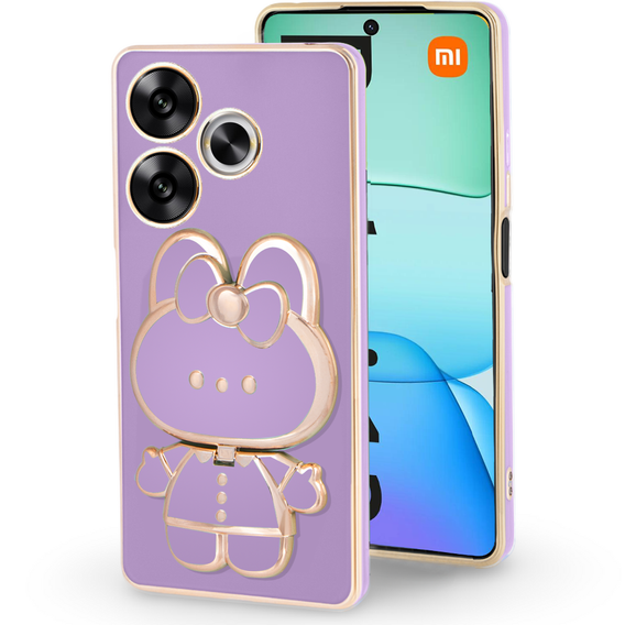 Pouzdro pro Xiaomi Redmi 13, Bunny, fialové