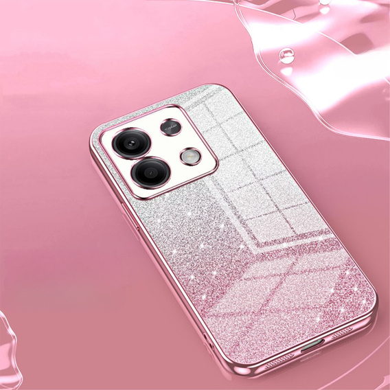 Pouzdro pro Xiaomi Redmi Note 13 5G, Glitter Case CamShield, růžové
