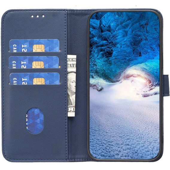 Klopové pouzdro pro Samsung Galaxy A55 5G,BINFEN Wallet, modré