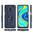 Pancéřové pouzdro pro Xiaomi Redmi Note 9S / 9 Pro, Nox Case Ring, námořnicky modré