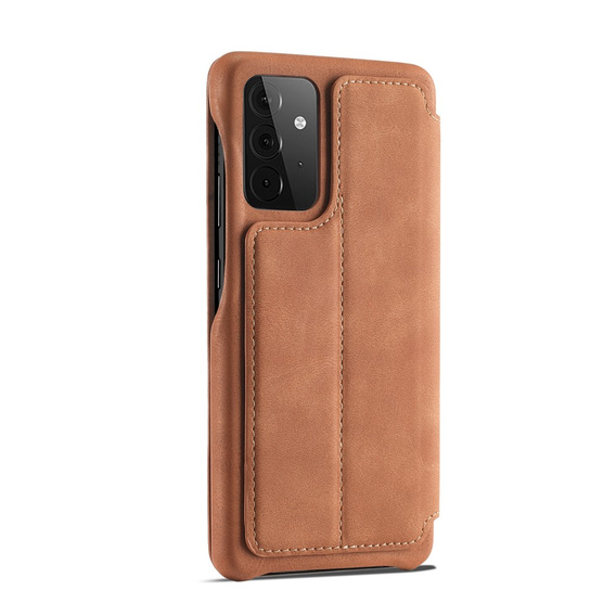 Klopové pouzdro pro Samsung Galaxy A52 5G / 4G, LC.IMEEKE, hnědé