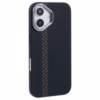 Pouzdro pro iPhone 16, Carbon Fiber MagSafe, černé