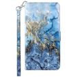 Klopové pouzdro pro Xiaomi Redmi 13C / Poco C65, Wallet, Marble modré