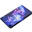 Pouzdro pro Samsung Galaxy Tab A7 10.4 2020 T500 T505, butterflies, fialové
