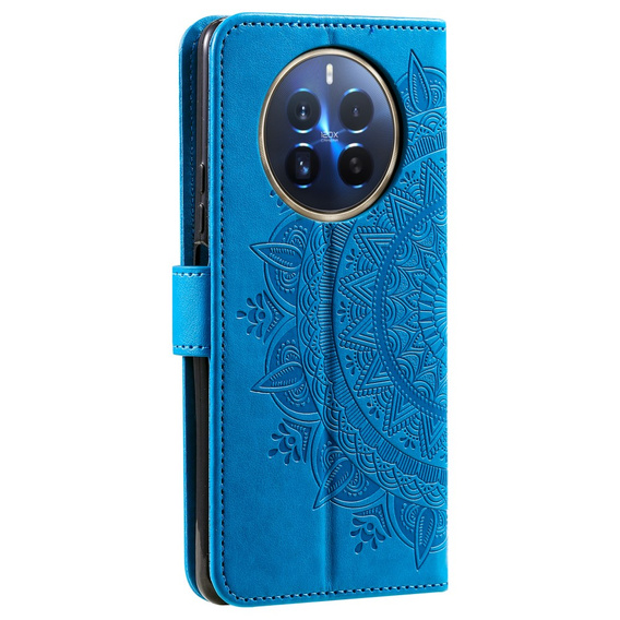 Klopové pouzdro pro Realme 12 Pro 5G / 12 Pro+ 5G, Mandala, modré