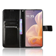 Klopové pouzdro pro Motorola Moto G85, Crazy Horse Wallet, černé