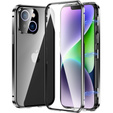 Pouzdro pro iPhone 13, Magnetic Dual Glass, černé