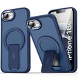 Pouzdro pro Iphone 16E, matný stojánek, pro MagSafe, modré