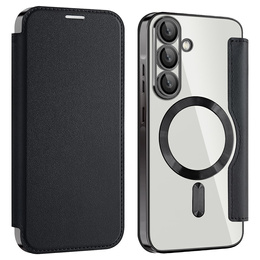 Klopové pouzdro pro Samsung Galaxy A26, RFID Wallet MagSafe CamShield, černé