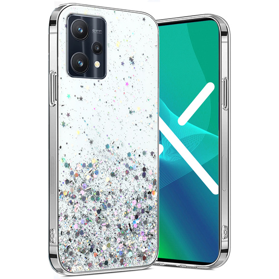 Pouzdro pro Realme 9 Pro+ Plus / Realme 9 4G, Glittery, průhledné