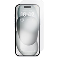 Pouzdro Spigen pro iPhone 15, Ultra Hybrid, průhledné + 9H tvrzené sklo
