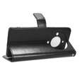 Klopové pouzdro pro Honor Magic 5 Lite, Crazy Horse Wallet, černé