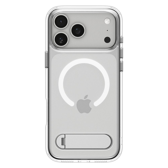 Spigen Ultra Hybrid "S" MagSafe pouzdro pro iPhone 17 Pro, čiré / bílé