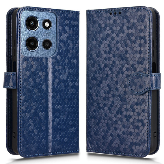 Flipové pouzdro pro Motorola Moto G86 5G, Wallet Rhombus, modré