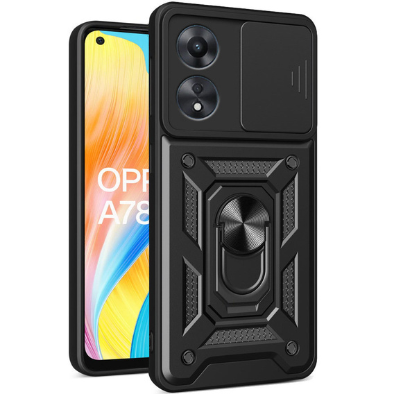Pouzdro pro Oppo A78 4G, CamShield Slide, černé