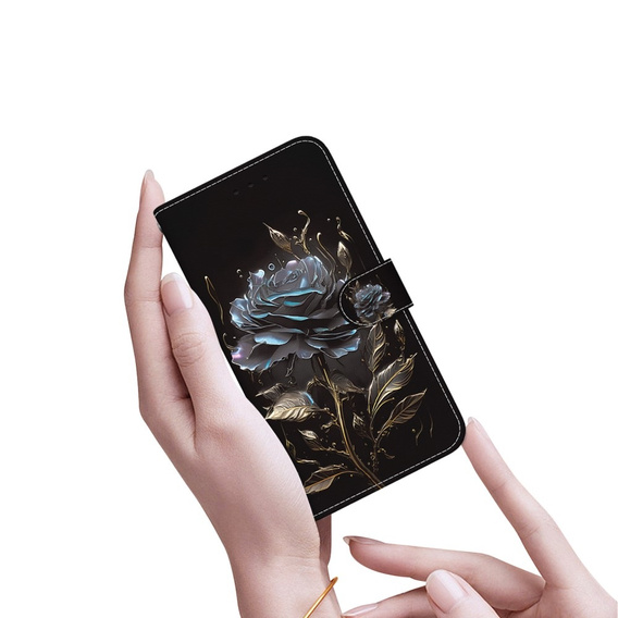 Klopové pouzdro pro Infinix Hot 40i, Wallet, Rose černé