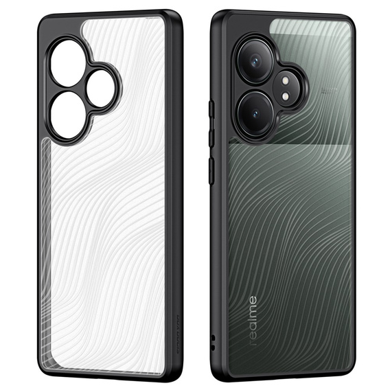 Pouzdro DuxDucis pro Realme GT 6 / 6T, Aimo case, transparentní / černé