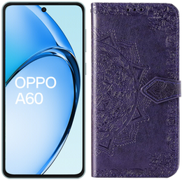 Klopové pouzdro pro Oppo A60, Mandala, fialové