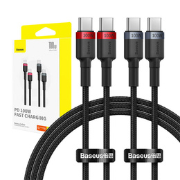 Baseus Cafule USB-C na USB-C 100W kabel 1m - sada 2 kusů