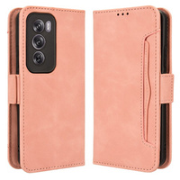 Klopové pouzdro pro Oppo Reno 12, Card Slot, růžové