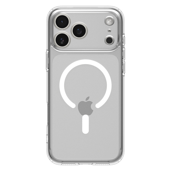 Spigen Ultra Hybrid MagSafe pouzdro pro iPhone 17 Pro Max, čiré / bílé