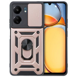 Pouzdro pro Xiaomi Redmi 13C / Poco C65, CamShield Slide, růžové rose gold
