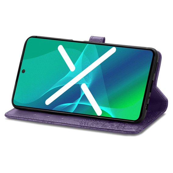 Klopové pouzdro pro Motorola Moto G54 5G, Mandala, fialové