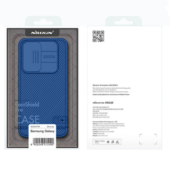 Pouzdro pro Samsung Galaxy A54 5G, obrněné Nillkin, CamShield Pro, modré