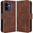 Klopové pouzdro pro Oppo Reno 13F / Oppo Reno 13FS, Card Slot, hnědé
