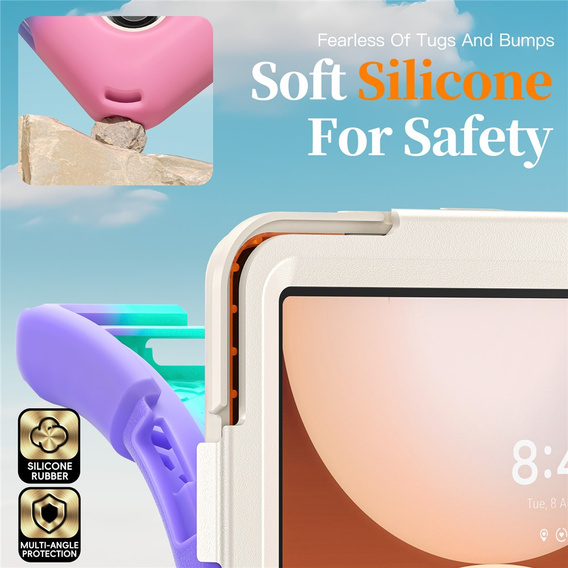 Pevné pouzdro s podstavcem a ramenním popruhem pro Samsung Galaxy Tab A11+