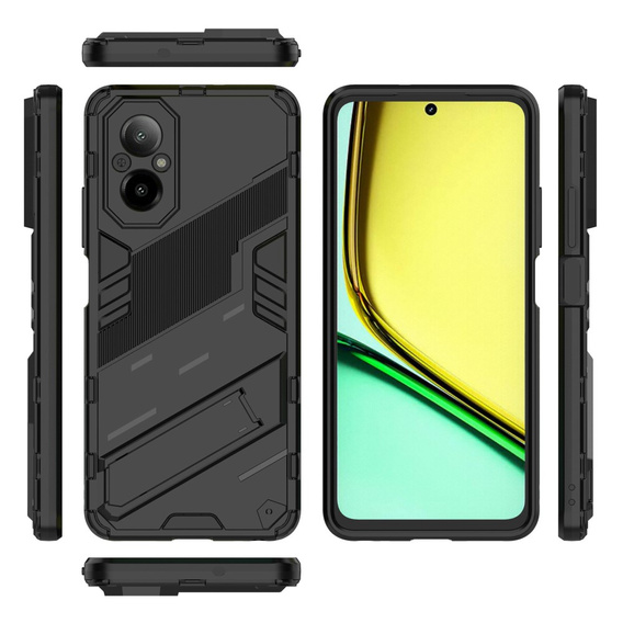 Pouzdro pro Realme C67, Military kickstand, černé