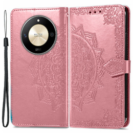 Klopové pouzdro pro Honor Magic 6 Lite 5G, Mandala, růžové