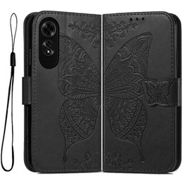 Klopové pouzdro pro Oppo A60, Butterfly, černé