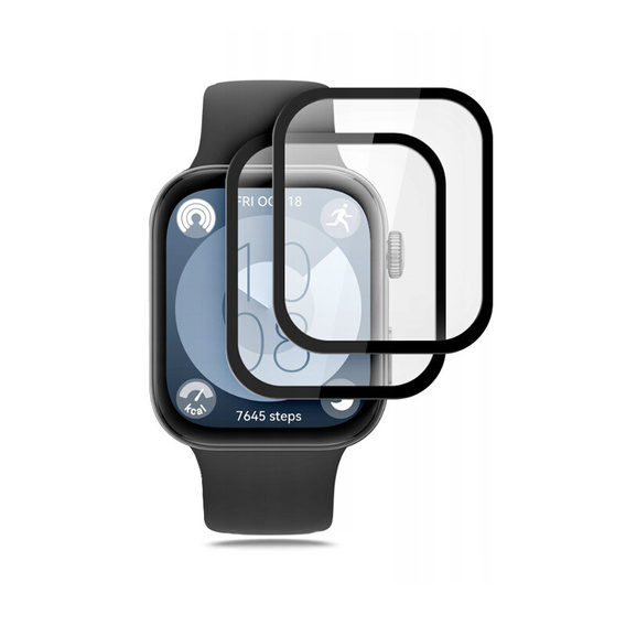 2x hybridní sklo ERBORD pro Huawei Watch Fit 3