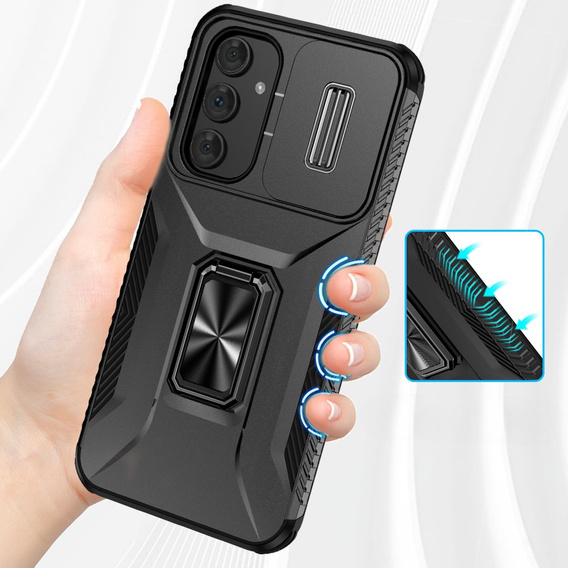 Pancéřové pouzdro pro Samsung Galaxy A54 5G, pancéřový kroužek Slide Ring, černé
