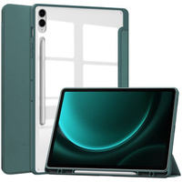 Pouzdro pro Samsung Galaxy Tab S9 FE+ Plus, Smartcase Hybrid, se slotem na stylus, zelené